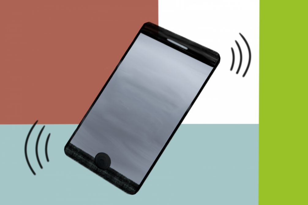 Smartphone gezeichnet