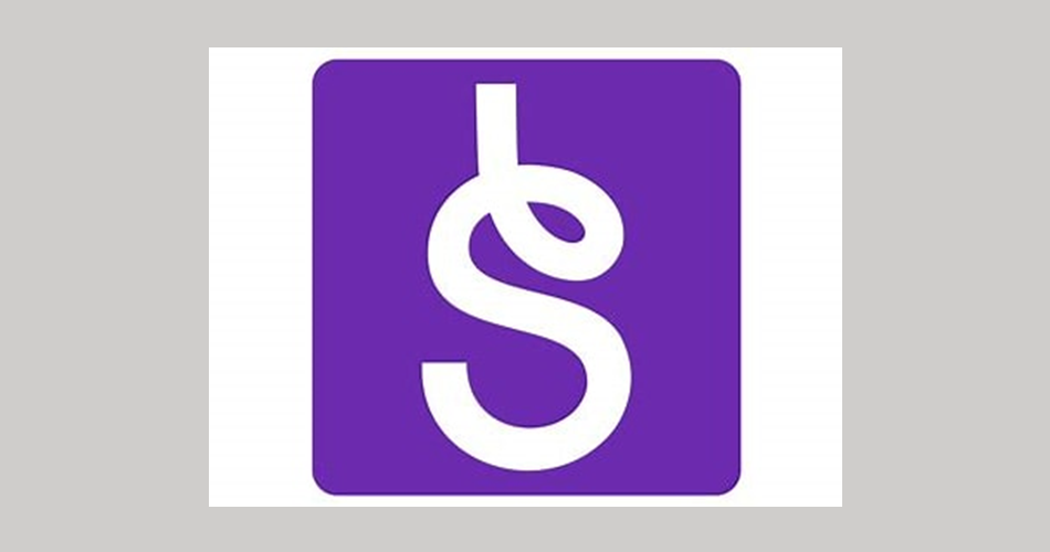 Lila quadratisches Logo mit abgerundeten Ecken. In der Mitte befindet sich ein weißes, geschwungenes Symbol, das aus einer senkrechten Linie und einer kreisförmigen Schleife besteht und an ein stilisiertes ‚S‘ erinnert.